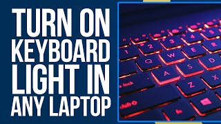 How To Turn On Keyboard Light In Any Laptop Keyboard Light Shortcut [upl. by Sirrep704]