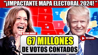 ¡¡¡INCREÍBLES RESULTADOS DE VOTACIÓN TEMPRANA ¡Impactante Mapa Electoral 2024 Kamala vs Trump [upl. by Ainoyek]