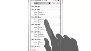 iPhone iPad Anleitung Suchfunktion der KalenderApp nutzen [upl. by Adnalu]