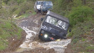 CAMPAGNOLA ORIGINALE PAJERO E JIMNY PREPARATI in un uscita molto difficile e tecnica p2 [upl. by Niwrud]