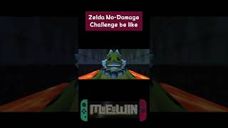 Zelda No Damage Challenge be like part 9 shorts nintendo zelda memes challenge majorasmask [upl. by Embry]