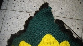 Crochet Sunflower Pillow pt 5  Crochet tutorial [upl. by Eissim992]