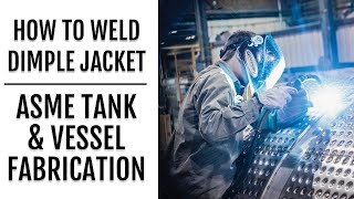 How To Weld Stainless Steel Dimple Jacket to Tanks Shells amp Vessels  ASME Code Fabrication [upl. by Assilen]