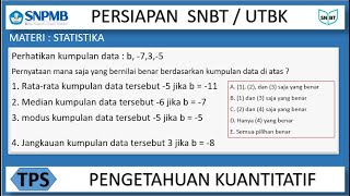 soal tps utbk statistika 1 [upl. by Finer]