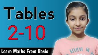 Tables 210  Learn Tables From 2 to 10  Trick  Learn Maths From Basic  By Lovely Teacher [upl. by Pik]