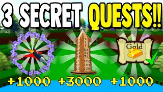 3 SECRET QUESTS 3000 GOLD  Build a Boat for Treasure ROBLOX [upl. by Judah]