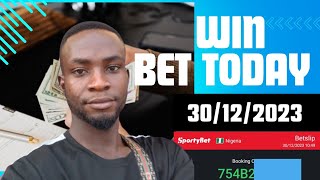 FOOTBALL PREDICTIONS TODAY 30122023betting tips today soccer predictions today sure wins [upl. by Haroun]