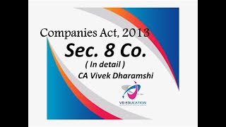 Section 8 Company I Not for Profit Co I Companies Act 2013 I [upl. by Ihcur]