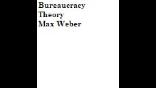 SFL 10 Bureaucracy  Theory 6 [upl. by Sitarski764]