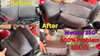 Meteor Back Seat Wider  Meteor 350 Back Seat Extender  Meteor Back Seat Problem Solved [upl. by Atela]