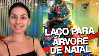 SAIBA COMO FAZER LAÇO AO REDOR DA ÁRVORE DE NATAL 🌲🎅🏻 [upl. by Pasia]