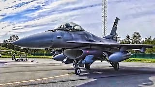 American F16 Fighting Falcons Support ACE 2019 In Sweden [upl. by Beale]