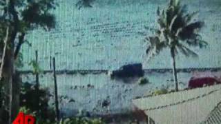 Raw Video First Moments Following Tsunami [upl. by Aniuqal115]