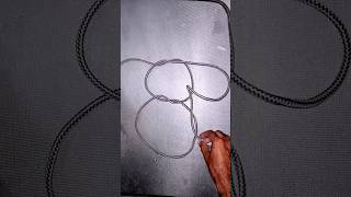 easy knot releaserope knot magic trickknot rope trickropework shortsfeed rope shortfeed art [upl. by Lehcer]