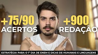 DICAS 1º DIA ENEM 2024  ESTRATÉGIA PARA HUMANAS E LINGUAGENS [upl. by Mala629]