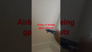 Airbus vs boeing gpws callouts aiplane aviations aviation airlines aviationnation flight [upl. by Zohara]