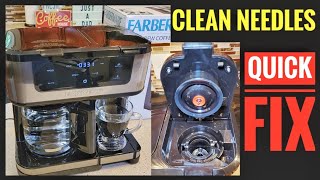 QUICK FIX Farberware Dual Brew Coffee Maker K Cup Pod Not Working CLEAN NEEDLES [upl. by Jamel]