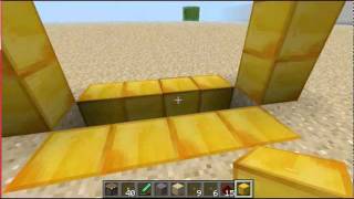 Minecraft  How to make a Gravel Door [upl. by Ellener969]