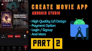 How To Create Movie App In Android Studio In Hindi 2021  Part 2  AADevelopers [upl. by Htebizile731]