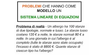 Sistemi Lineari di Equazioni 2x2  Problema di Realtà 1 Lezione in Classe [upl. by Dyanne]