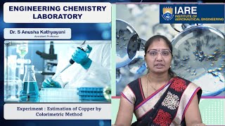 Estimation of Copper by Colorimetric Method by Dr S Anusha Kathyayani [upl. by Ainocal]