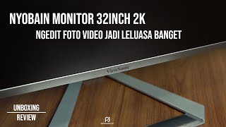 Monitor 32inch 2K termurah lega banget buat ngedit yuk kepoin  Viewsonic VX32762kmhd [upl. by Ellevart921]