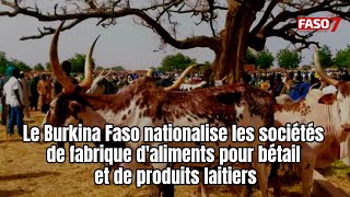 Le Burkina Faso nationalise les sociétés de fabrique daliments pour bétail et de produits laitiers [upl. by Stephen69]