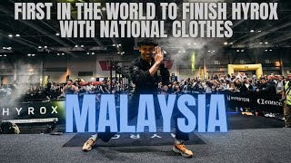 FIRST IN THE WORLD TO FINISH HYROX WITH NATIONAL CLOTHES MALAYSIA [upl. by Niasuh341]