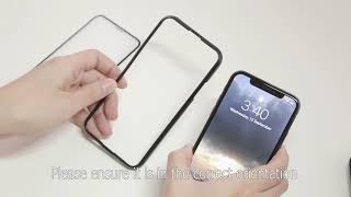 How to Install a Tempered Glass Screen Protector w Guidance Frame [upl. by Acquah]