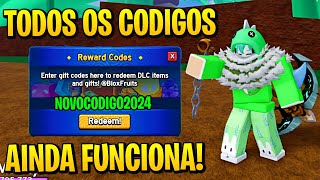 NOVO TODOS OS CÓDIGOS DE 2X XP NO BLOX FRUITS 2024 [upl. by Rapsac]