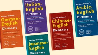 5 New Bilingual Dictionaries from MerriamWebster  German Italian Chinese Japanese amp Arabic [upl. by Ydnam]