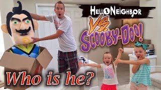 Hello Neighbor in Real Life vs Scooby Doo Mystery Inc Toy Scavenger Hunt with Baldi [upl. by Gardas]