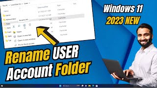 How To Rename User Profile Folder In Windows 10  Change User Profile Folder Name [upl. by Argela]