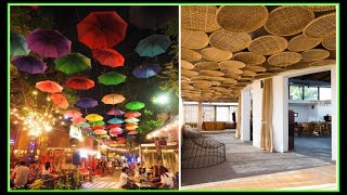 Top 25 Creative false ceiling design ideas for restaurant  home interior design [upl. by Woodson]