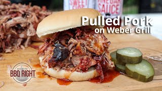 How To Smoke PERFECT Pulled Pork on a Charcoal Grill [upl. by Nodroj501]