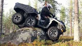 Koeajossa CanAm Outlander 6x6 Teknavi 2013 [upl. by Gerdi]