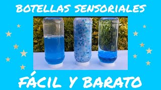 Botellas sensorialesFRASCOS DE LA CALMA 3 ideas [upl. by Mccartan]