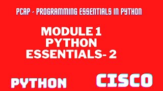 Python Essentials 2MODULE1 ANSWER CISCO ANSWERPCAP  Programming [upl. by Ecinwahs]