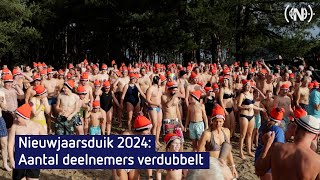 Nieuwjaarsduik 2024 Zandenplas Nunspeet [upl. by Nere665]