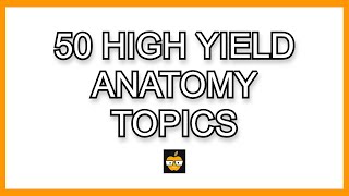 50 High Yield Anatomy Concepts [upl. by Anama]