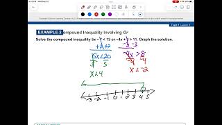 Alg 1 lesson 16 [upl. by Ebocaj]