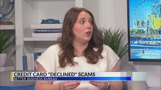 Credit card declined scams [upl. by Lekym]