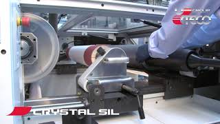 FLEXOGRAPHIC MACHINE  STACK IN LINE  CRYSTAL SIL  UTECO [upl. by Goldenberg]