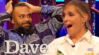 Guz Khan Kissed His Mates Mum  Mel Giedroyc Unforgivable  Dave [upl. by Rawdon]