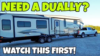 Dually vs Single Rear Wheel Truck for RV towing Watch this first [upl. by Nuahsak]