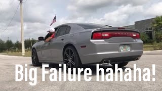 Can a Charger V6 Burnout with traction control on Terrible [upl. by Nyleahcim562]