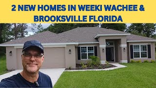 Tour 2 Beautiful New Homes in Weeki Wachee amp Brooksville FL with Agent [upl. by Idid]