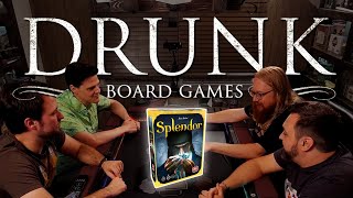 Teaching a board game I dont know how to play after drinking too much  Drunk Board Games Splendor [upl. by Ennobe]