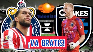 ¿DÓNDE VER EL CHIVAS VS SAN JOSÉ EN VIVO Y GRATIS LEAGUES CUP 2024 [upl. by Leander856]