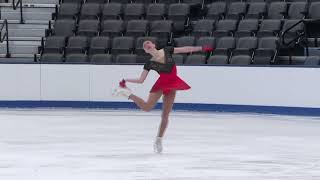 Dauria Romanenko  Junior Women Short Program  2025 Eastern Sectional Singles Final [upl. by Sexela]